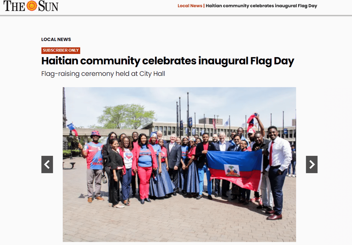 Lowell Sun - Haitian Flag Day